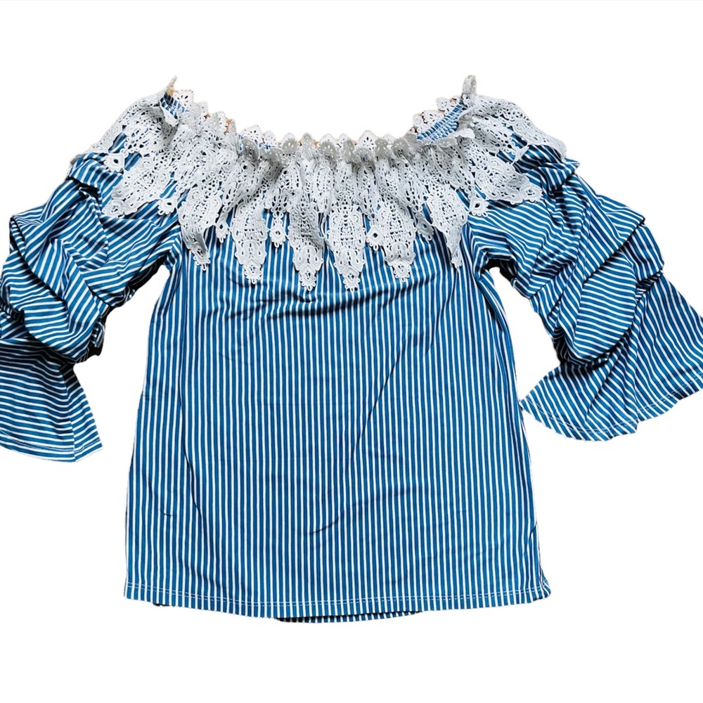 HAUTE PROJECT Los Angeles Striped Blouse Size Small